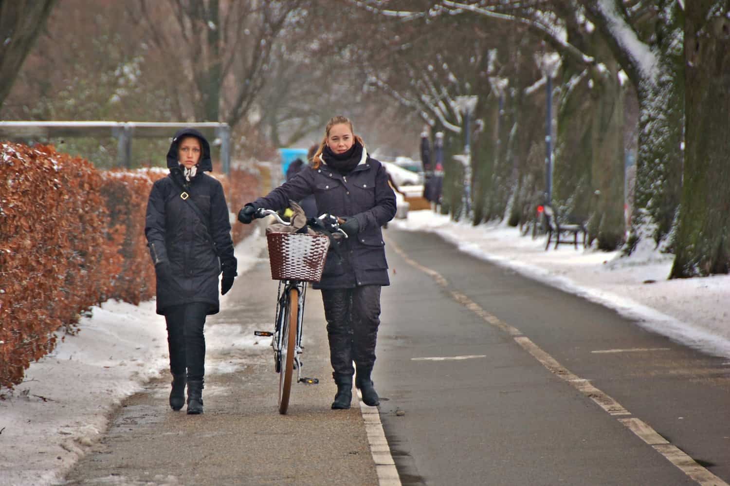 biking on sidewalk