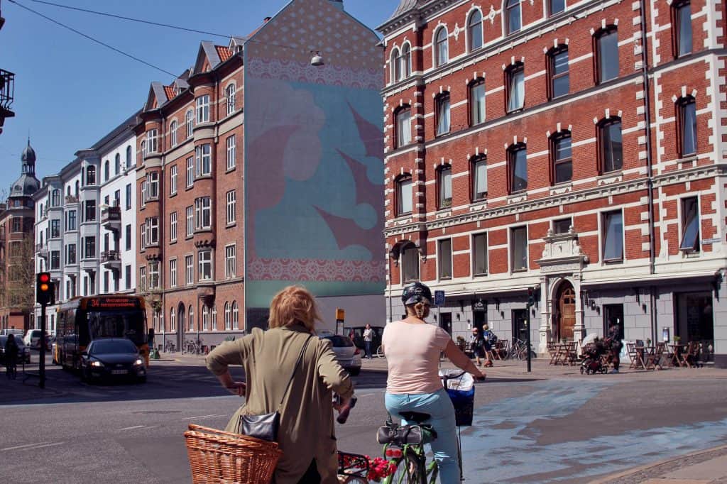 Biking through Copenhagen