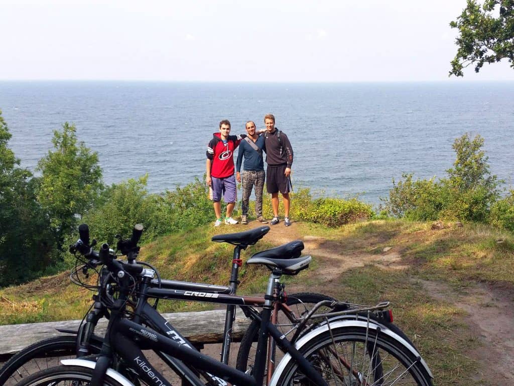 View over the sea on Bornholm