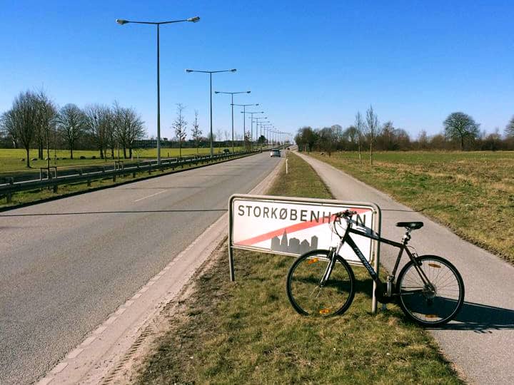 Biking outside of Copenhagen