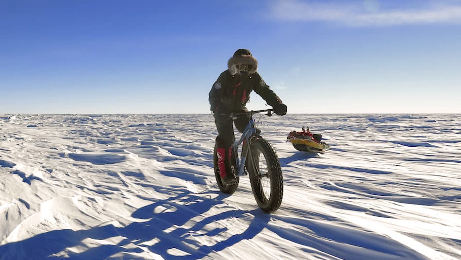 Cycling at the South Pole