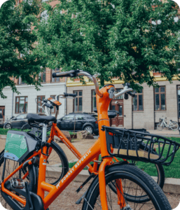 Donkey Republic bikes in Amsterdam