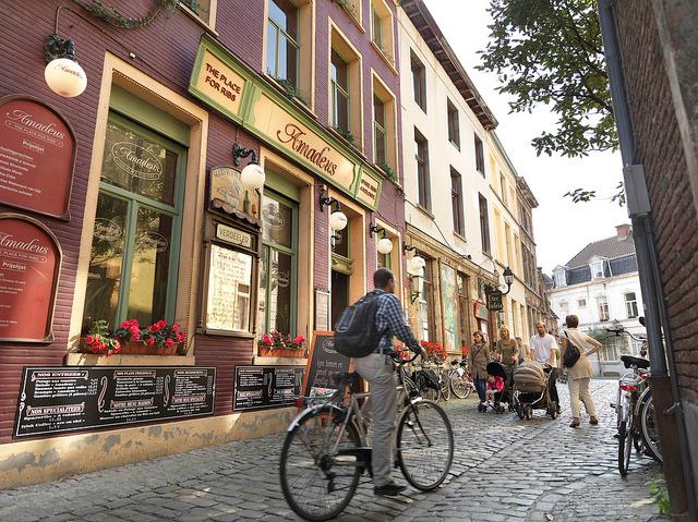 biking in Ghent