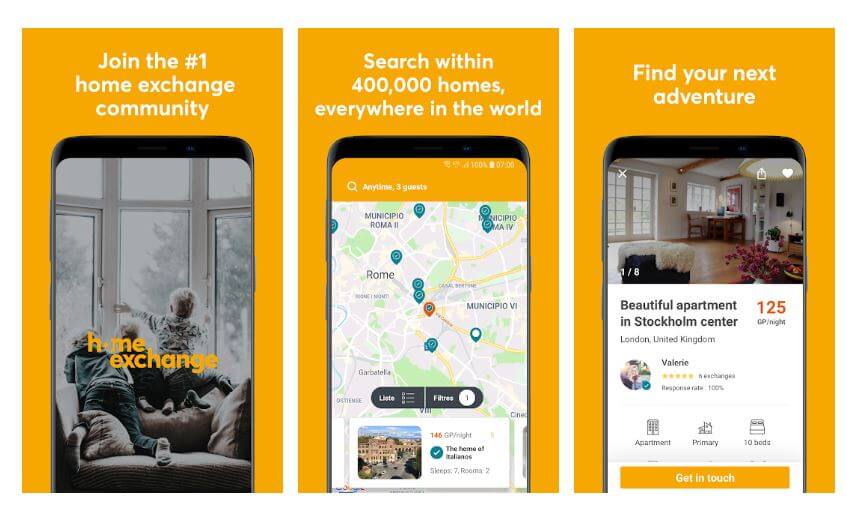 best travel app - homeexchange