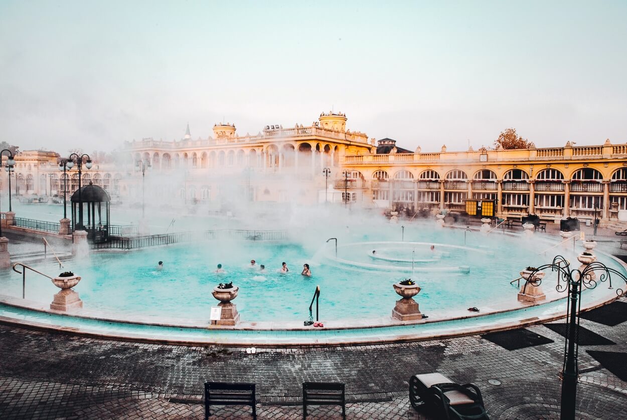 famous-Baths-budapest-winter-Szechenyi